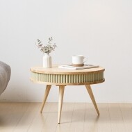 [현대가구] 헤스티아 템바보드 좌식 티 커피 거실 소파 테이블 400/600