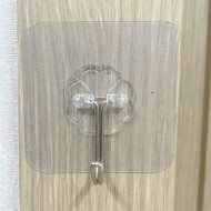 [우왕좌왕] 접착식 스티커 고리(57x57) / 매직 후크 투명 다용도 차키 걸이 주방 욕실 수납 정리